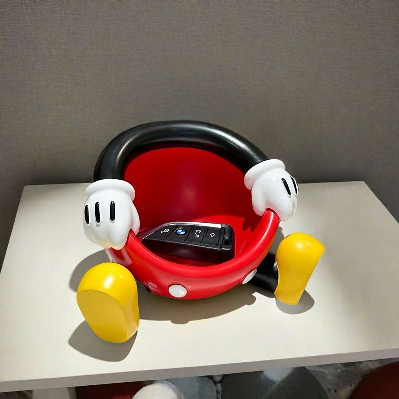 トレンディなミッキーの鍵収納玄関装飾品ハイエンドのリビングルームのコーヒーテーブルの装飾キージュエリー収納ボックス|undefined