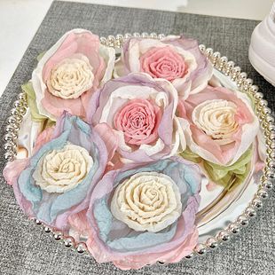 Flower Accessories Mori Style Fresh Fabric Rose Diy Neck Flower Corsage New Hole Shoes Accessories Clothing Accessories