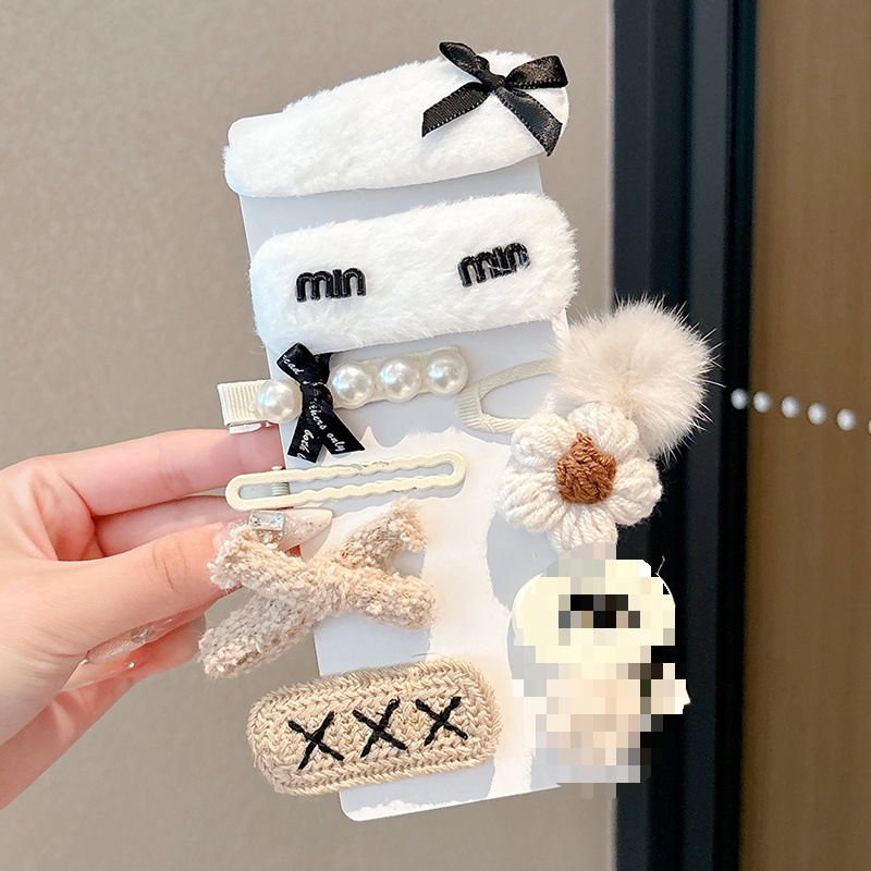 Peel de peluche para niños BB clip clip de peluche clip lateral para niñas lindas niñas toque de pelo para bebés