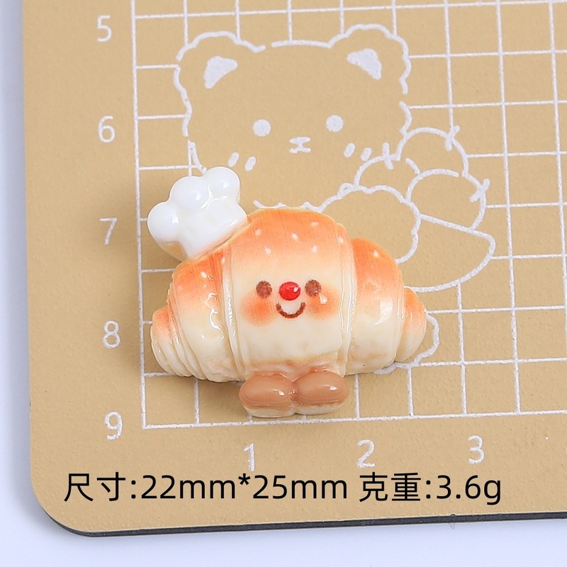 卡通厨师饼干食玩手工diy自制饰品配件奶油胶树脂小配件材料批发|undefined