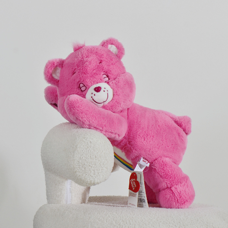 Muñeca de oso genuina, almohada para dormir, modelo de fiesta, oso de fresa, muñeca de prensa rosa, muñeca de felpa, regalo de cumpleaños