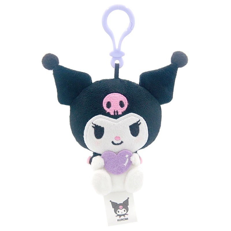 Плюшевый кулон Sanrio Hello Kitty, лицензионный талисман для сумки, плюшевый брелок, случайный цвет
