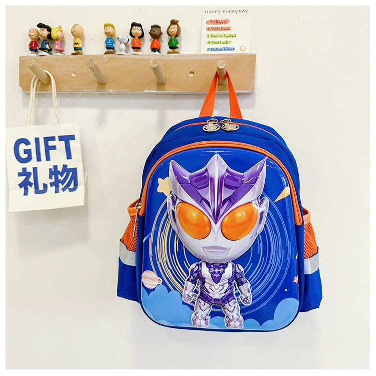 Cute school bag, protective children's cartoon backpack for kindergarten lightweight, 3D, anti-lost