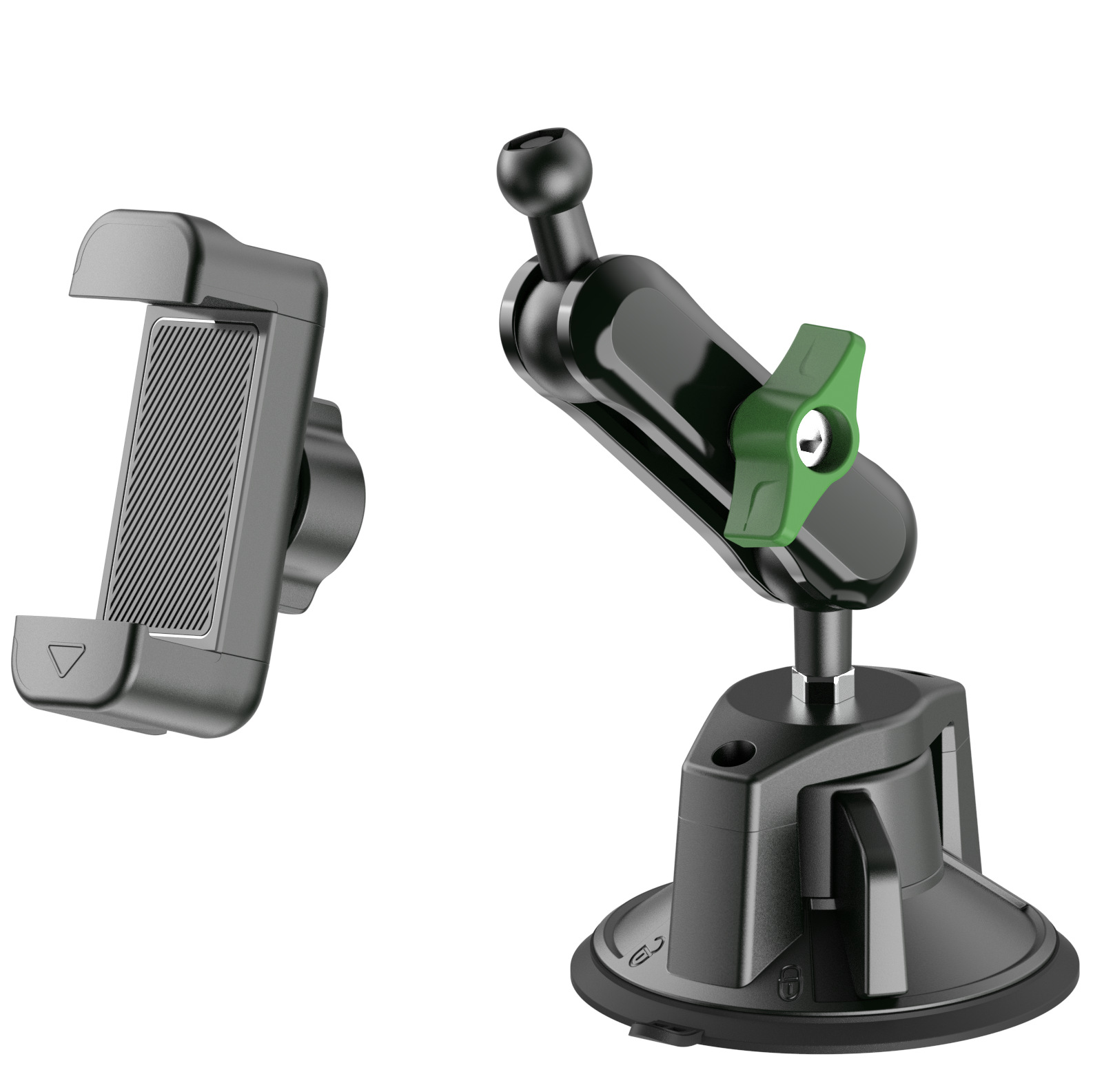 Car-Mounted Phone Holder with Desktop Height Adjustment, Multifunctional Gadget, Suction Cup Phone Holder for Car Navigation
