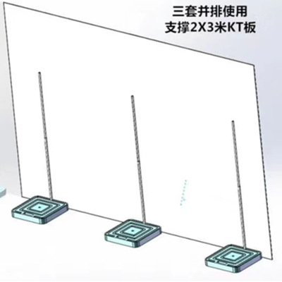 Nuevo tablero KT globo arco columna Base boda fiesta de cumpleaños globo decoración inyección de agua base cuadrada