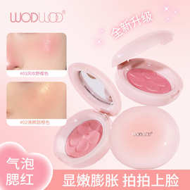 WODWOD流云映彩烤粉腮红哑光细闪裸妆晕染粉色系单色腮红元气少女