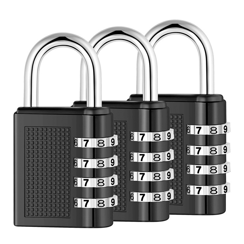 Good craftsman padlock key password padlock cabinet luggage open padlock 4-digit password anti-theft lock gym small lock