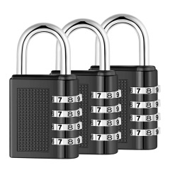 Jiajiang padlock key password padlock cabinet luggage pass-through padlock 4-digit password anti-theft lock gym small lock