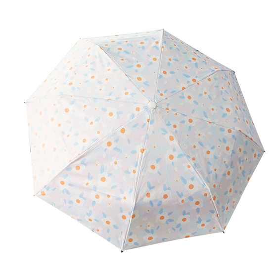 Ins Style Fresh Umbrella Sunscreen UV Protection Sun Umbrella Sunshade Umbrella Folding Black Rubber Umbrella Sunny Rain Umbrella
