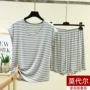 v领夏季外穿大码家居服