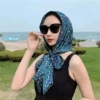 Head Scarf Hat-Blue and Green