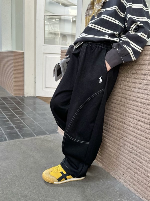 童装牛仔裤男童长裤牛中童裤中腰时尚现货女童秋冬季宽松休闲裤子|undefined