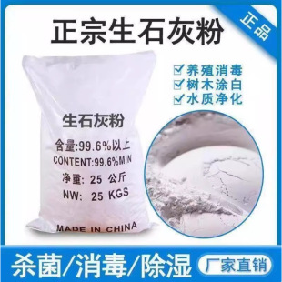 Quicklime Powder Fish Pond Disinfection, Insect Repellent, Water Purification, Tree Brushing, Breeding Moisture Absorption Desiccant, Soil White Lime Powder