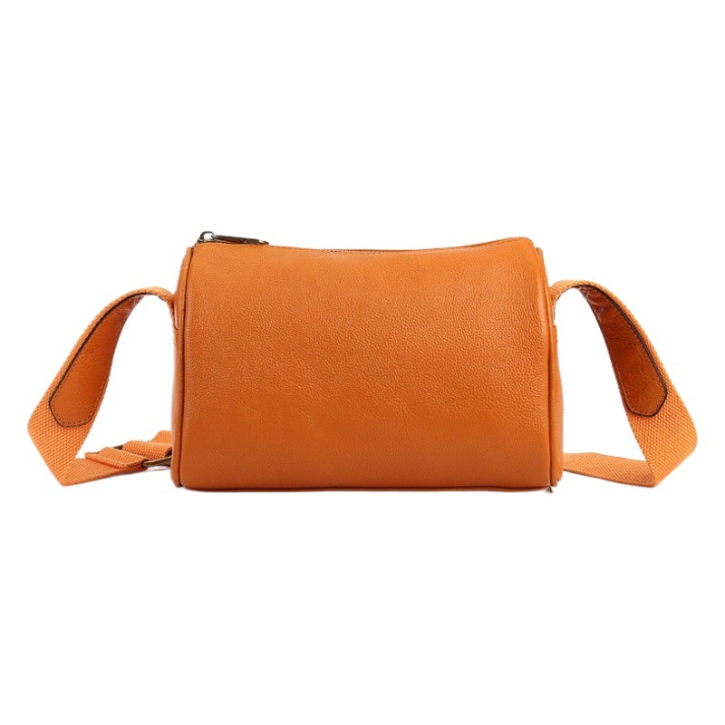 Bolso de crossbody de las mujeres de alto grado nicho de cuero genuino del todo fósforo bolso de las mujeres artístico estilo nacional bolso de hombro moda casual Bolsa De Almohada