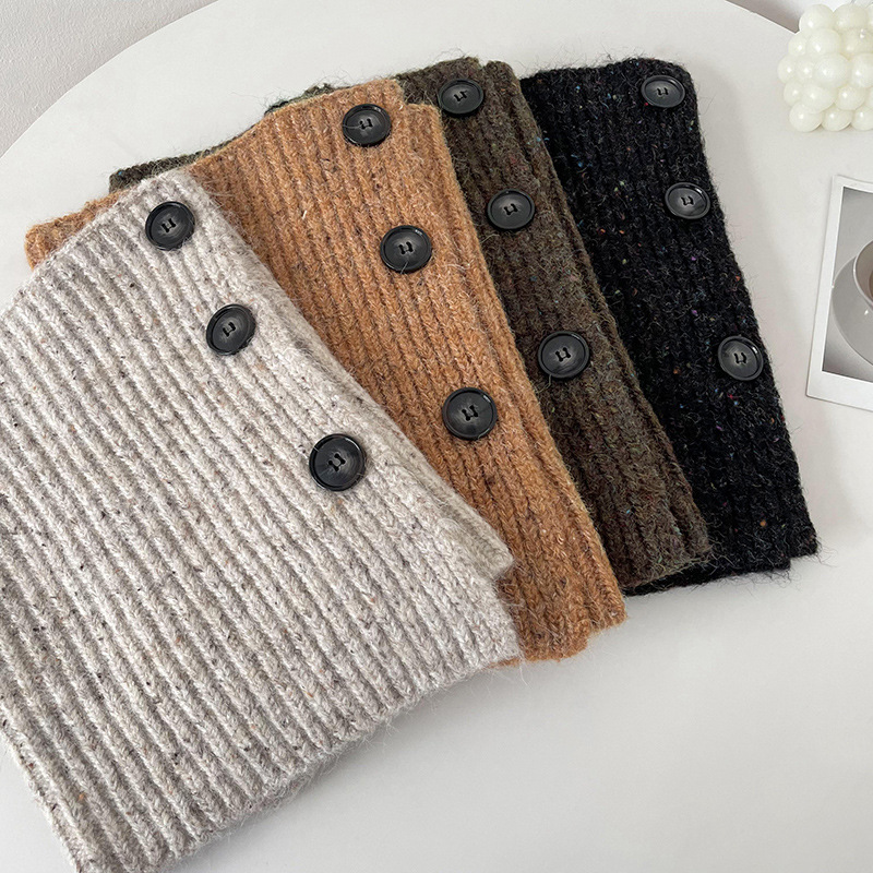 Otoño y invierno nuevo tipo de botón chaqueta de cuello de mujer estilo coreano de color sólido caliente a prueba de frío chaqueta de cuello alto chaqueta de tejido