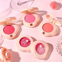 Lingdian 3036 Peach Repair Румяна для лица Нежные натуральные нелегкие для снятия макияжа с зеркалом + кисть для румян Оптовая продажа волос