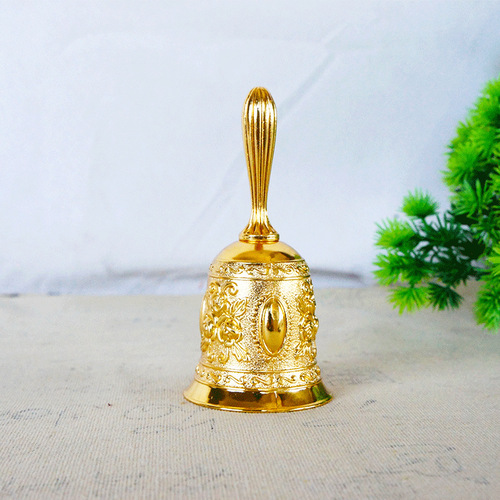 Glossy rose bell hand-touched bell-touched bell yoga bell Christmas retro hand-cranked metal crafts