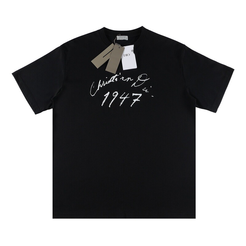 D's 夏春 Tシャツ トレンド 万能 半袖 プリント レタード コットン ゆったり ラウンドネック 絶妙な Tシャツ|undefined