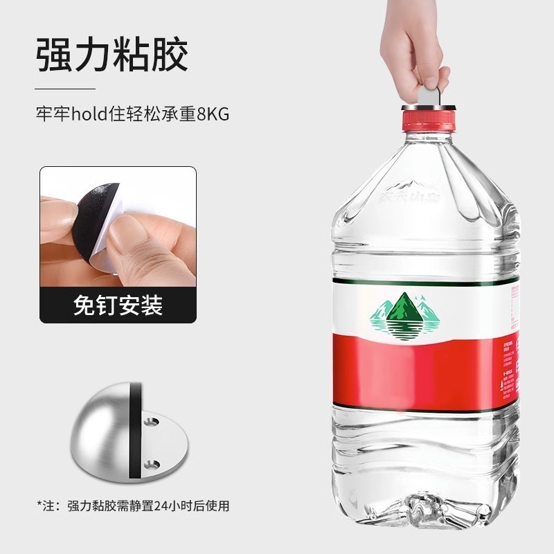 304 ステンレス鋼の強力な磁気ドアストッパー、新しいスタイルの亀のトップドアストッパー、衝突防止ドアトップとフロアバンパーゴムリミッター|undefined