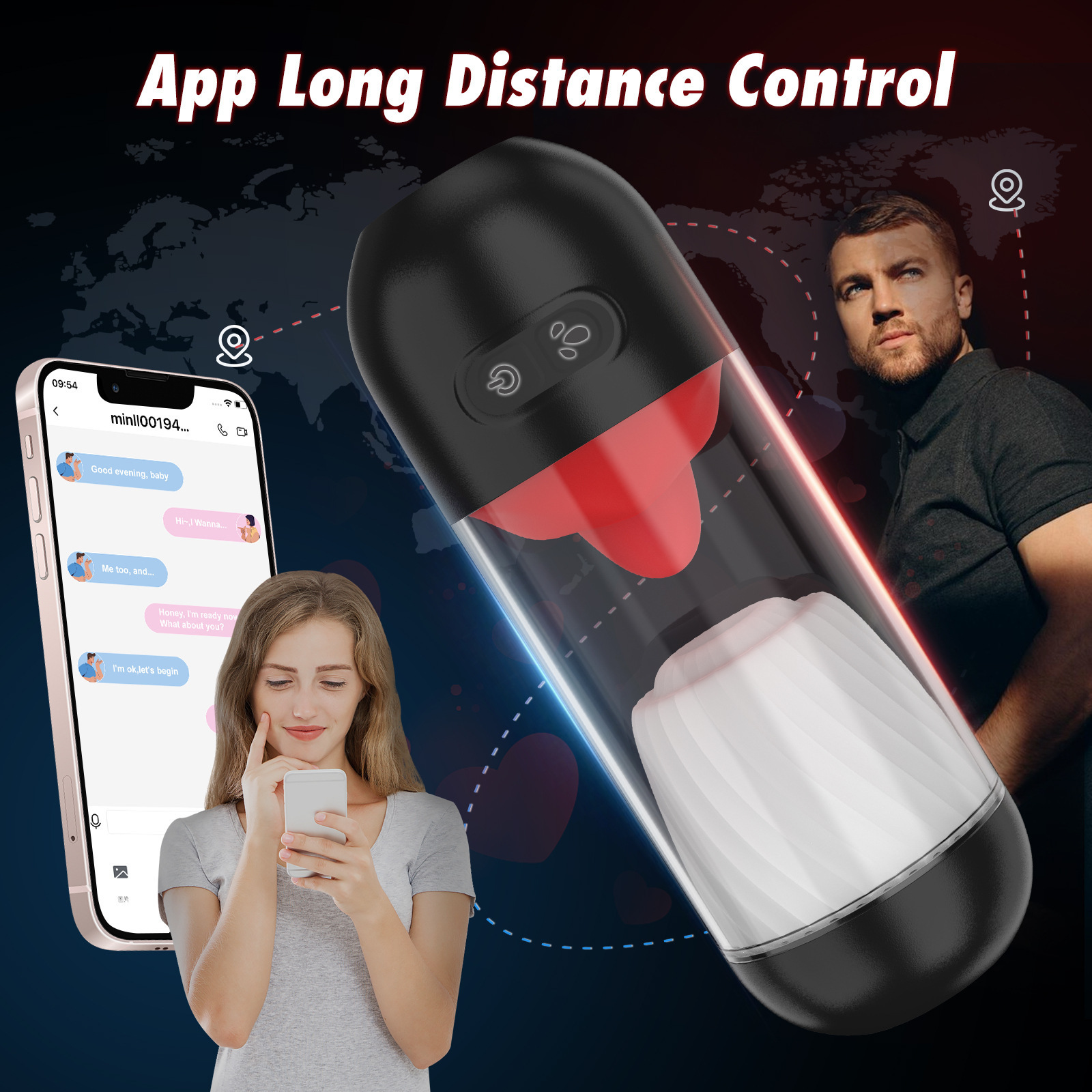 Automatisk prostatamassasje med app-styring og tungefunksjon_voghion.com