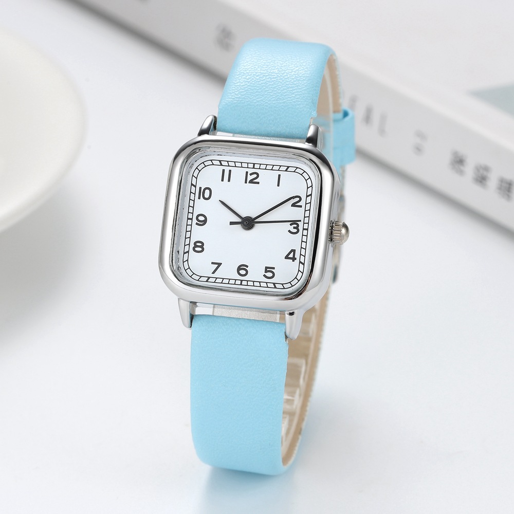 Live broadcast of new Instagram Fengsen series digital fashion minimalist square small dial student belt women's watch_voghion.com