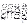 Hair rope, hair accessory for adults, set, simple and elegant design, 2 piece set, wholesale