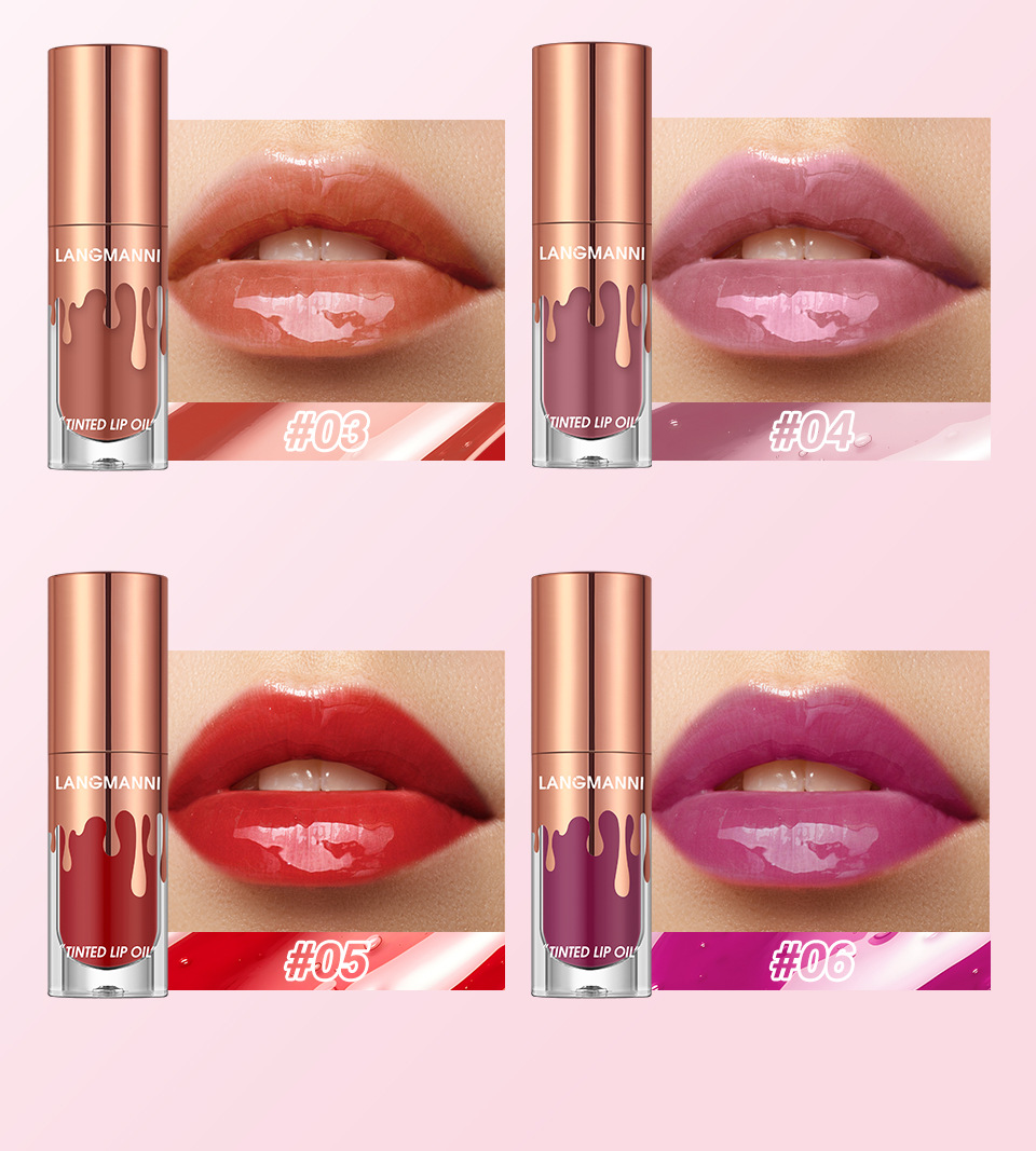LANGMANNI colored lip oil, lip gloss, lip oil, single bottle undefined