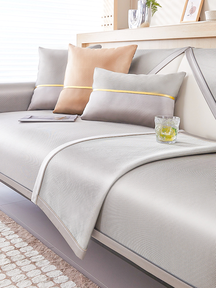 Sofa Cover Summer Sofa Cushion Summer Ice Silk Cushion Mat 2024 New Cover Cloth Leather Sofa Cover Factory