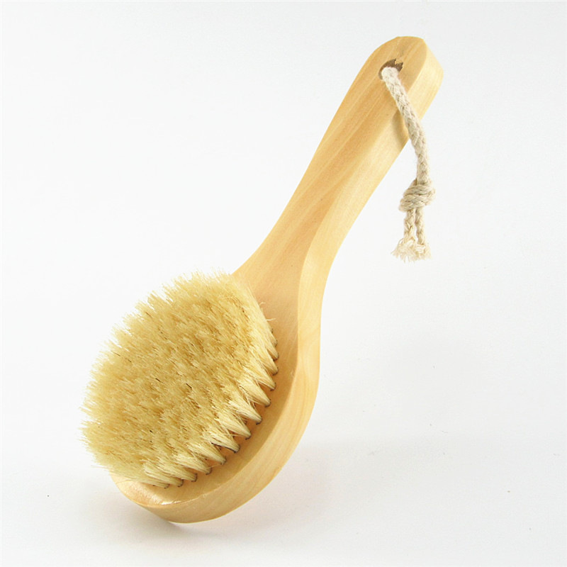 Horsehair bath brush for children, long-handled bath back scrubber, short-handled bath brush, exfoliating scrub Horsehair bath brush for children, long-handled bath back scrubber, short-handled bath brush, exfoliating scrub
