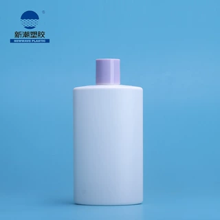 新潮塑胶洗护包材 扁形250ML千秋盖洗发水瓶沐浴露瓶 厂家直销