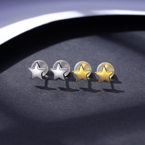 PAG&MAG five-pointed star earrings S925 silver earrings female star earrings Japanese and Korean fashion temperament women's ins style