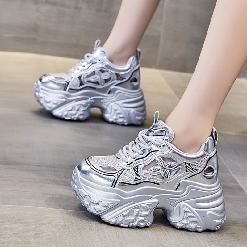 Women's Dad Shoes 2025 New Model Breathable Mesh Versatile Comfortable Platform Shoes for Petite Women with Hidden Height Increase Casual Lightweight Shoes Women's Dad Shoes 2025 New Model Breathable Mesh Versatile Comfortable Platform Shoes for Petite Women with Hidden Height Increase Casual Lightweight Shoes