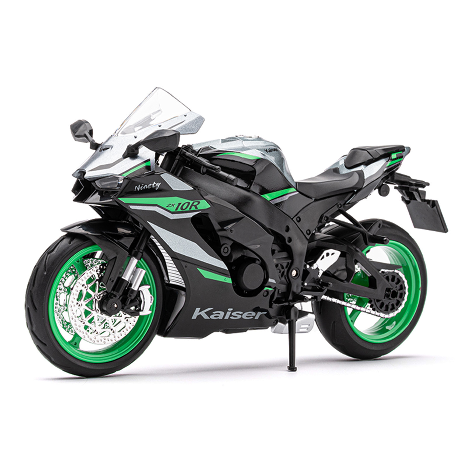 Modelo de Motocicleta ZX-10R 1:12 de Aleación con Luz para Colección