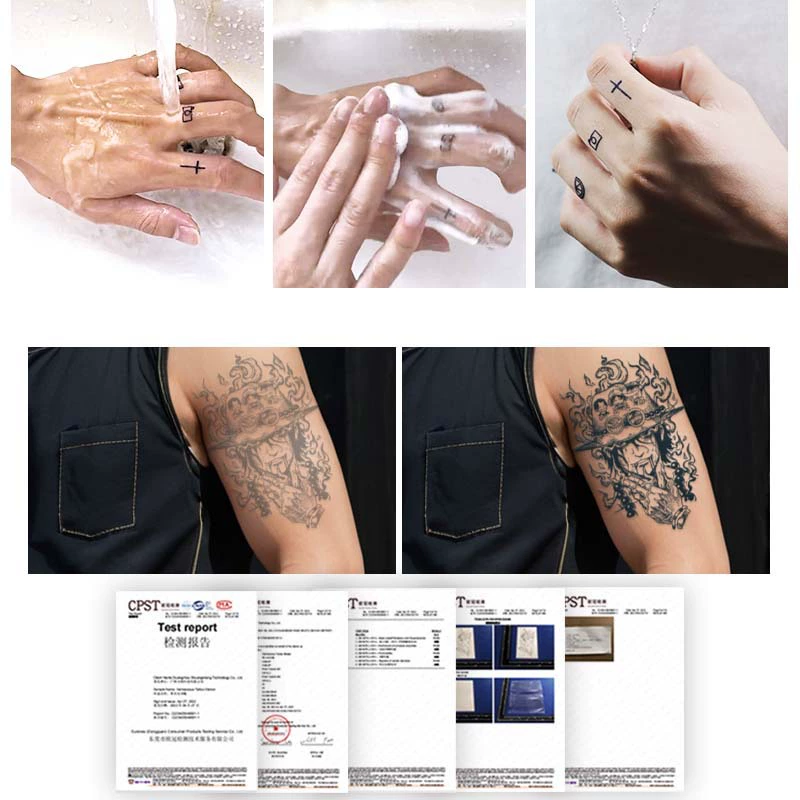 Herbal waterproof tattoo stickers, retroreflective sticker, long-term effect