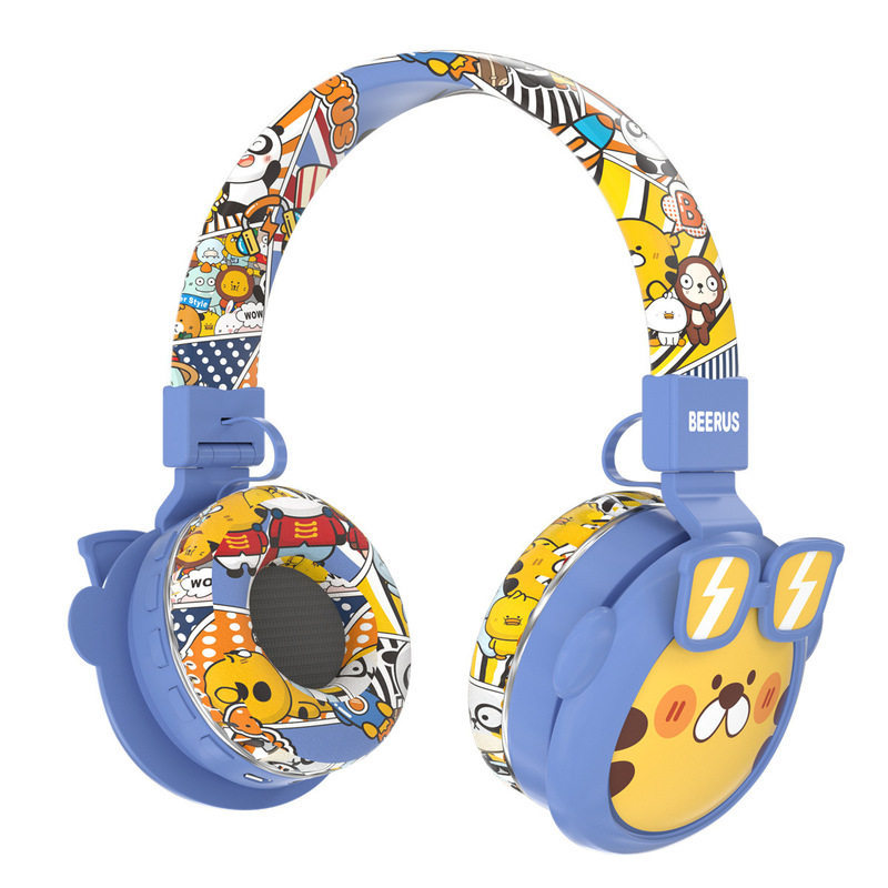 クロスボーダー漫画ヘッドセットbluetoothヘッドセットアニメip連名タイプ無線bluetoothステレオ音楽子供用ヘッドセット|undefined