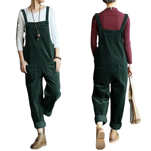 Autumn/Winter eBaywish corduroy solid color casual long waistband pants