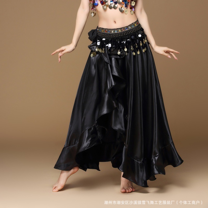 雪の舞う新型のベリーダンスの服装の新型の舞台はインドのダンスの演出服を着てフォークのハスの葉のスカートを開けてセクシーです。|undefined