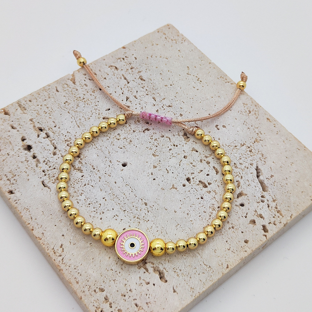 Knitting Design Vintage Style Devil's Eye Copper Knitting Bracelets
