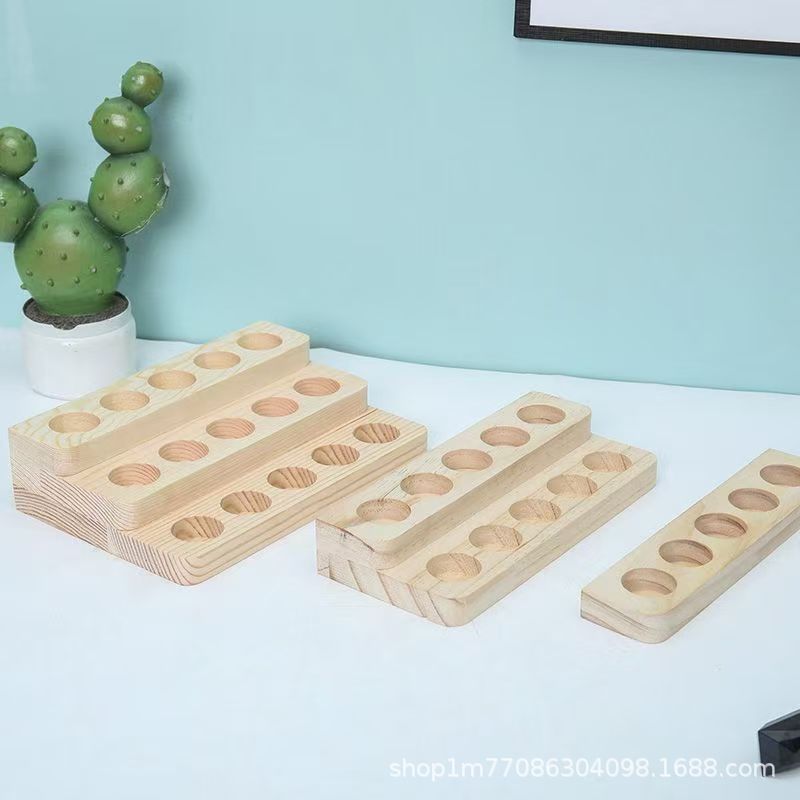 Estante de aceite esencial de madera Dottrey almacenar escritorio de madera sólida estante de exhibición de aceite esencial de madera estante de exhibición de óleo esencial de madera