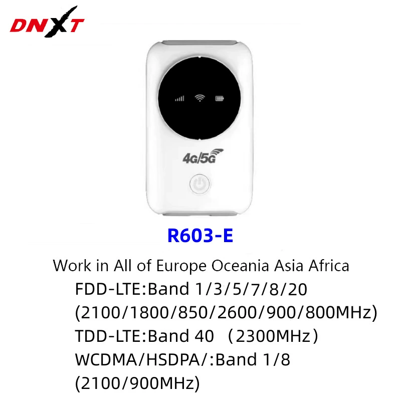 R603 беспроводной 4G портативный Wi‑Fi автомобильный MiFi H808, вставка SIM-карты, аккумулятор, 4G роутер