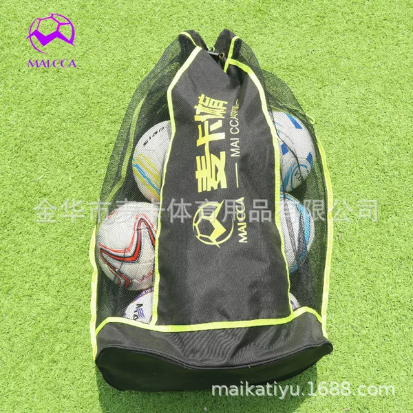 Micah Ball Bag Soccer Storage Bag Basketball Volleyball Soccer Equipment Large Net Bag 5 Size Ball Storage Bag Mesh Bag