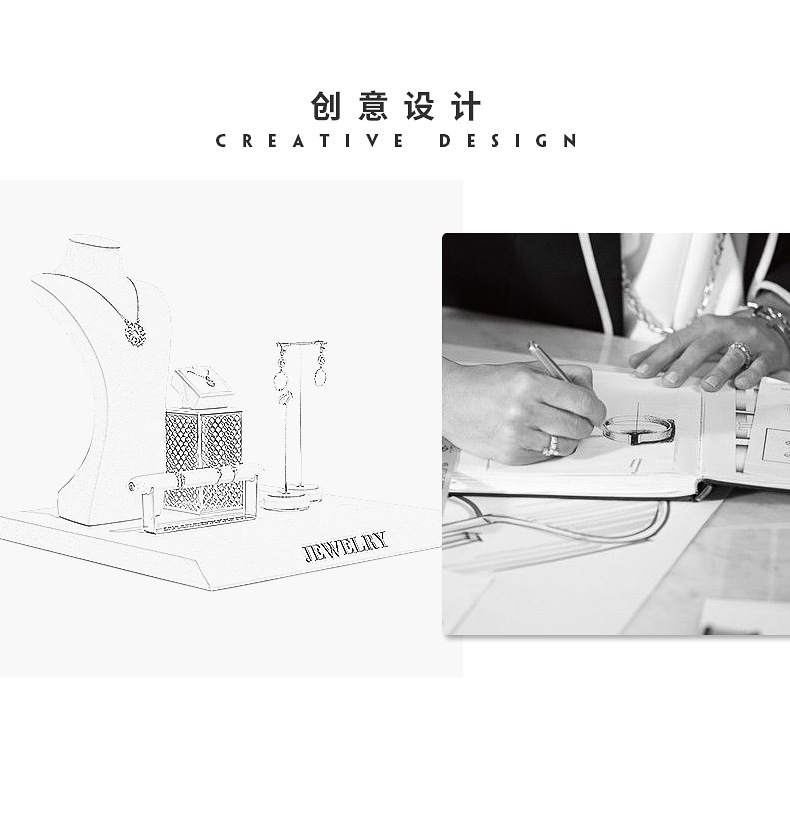 A042-(22-129)米白色鱼鳞纹金属橱窗-(旭跃)详情