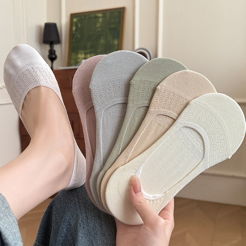 Boat Socks, Pure Cotton, Summer Thin Style, Invisible Socks, Breathable, Solid Color, Women's Non-Slip Heel Socks, Short Socks, Low-Cut Socks Boat Socks, Pure Cotton, Summer Thin Style, Invisible Socks, Breathable, Solid Color, Women's Non-Slip Heel Socks, Short Socks, Low-Cut Socks