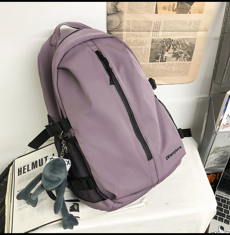 Schulranzen Mit Großem Fassungsvermögen Einfacher Oberschüler Harajuku Mori Rucksack display picture 29