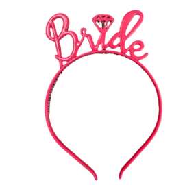 厂家新娘发箍皇冠 欧美头饰发饰单身派对bride 字母头箍批发化妆