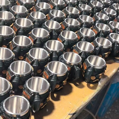 New Product F1 Engine Resin with Inner Chamber Mugs Simple Personality Mechanical Engine V12 Engine Cups