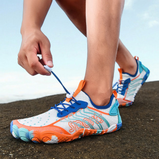 New Water Shoes Outdoor Fishing Shoes Swimming Shoes Wading Shoes Five Finger Shoes Non-slip Quick-drying Men's and Women's Beach Shoes