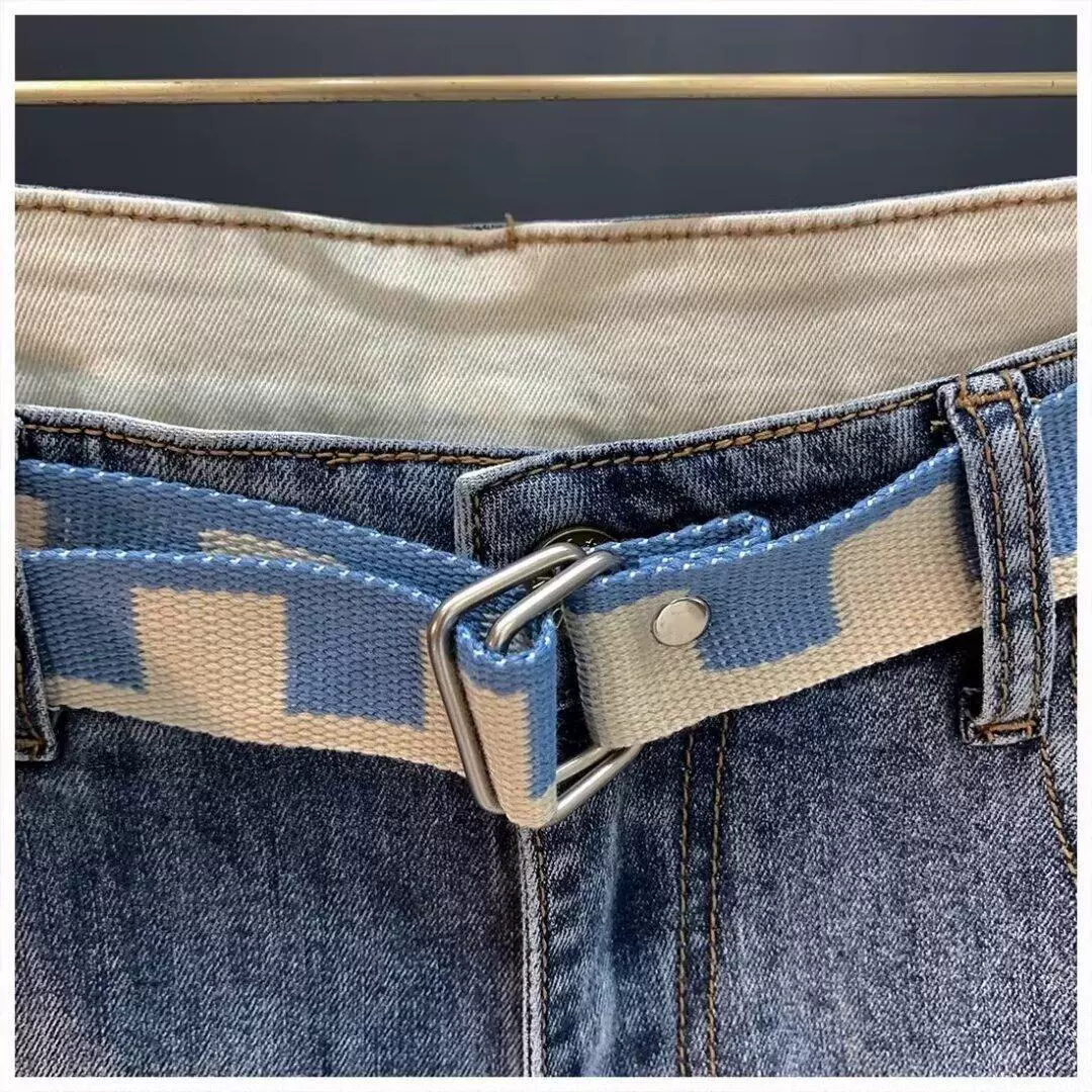 Элитная осенняя джинсы, брюки, оверсайз