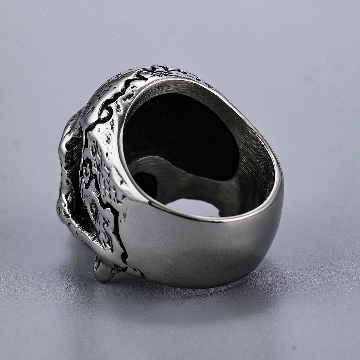 Skull Pattern Men'S Gender Fashion Skull 304 Stainless Steel Plating Halloween Men'S Rings