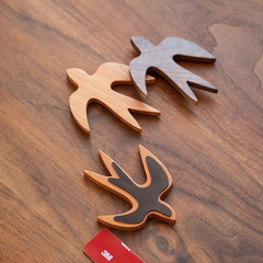 Wholesale creative cute three-dimensional swallow refrigerator stickers wooden magnets magnetic stickers refrigerator animal magnetic stickers message stickers